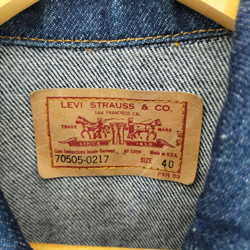リーバイス Levis 90S 70505-0217 3rd デニムジャケット 濃紺 メンズ US:40