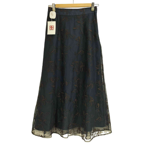 ナチュラルビューティーベーシック NATURAL BEAUTY BASIC 23SS チュールフラワー スカート レディース JPN:M