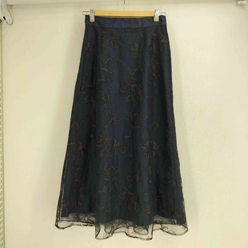 ナチュラルビューティーベーシック NATURAL BEAUTY BASIC 23SS チュールフラワー スカート レディース JPN:M