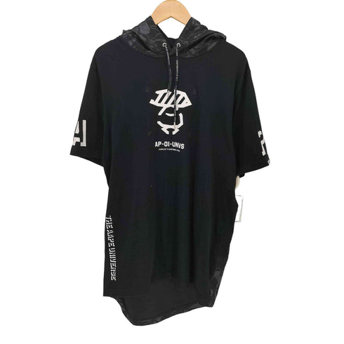 アベイシングエイプ A BATHING APE AP-OI-UNVS フード S/S クロップド ワンピース レディース JPN:M