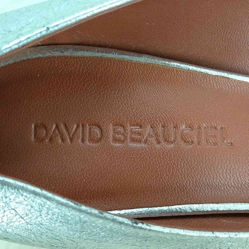 david beauciel イタリア製 メタリックパンプス レディース 36