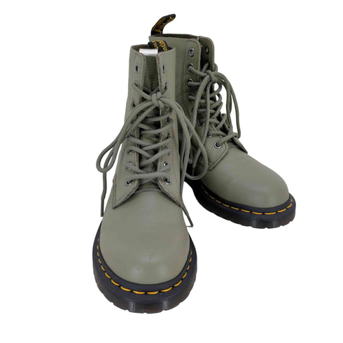 ドクターマーチン Dr.Martens 1460 PASCAL Soft Leather Lace Up Boots Muted Olive Virginia レディース UK6