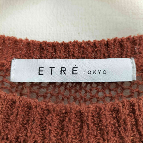 エトレトウキョウ ETRE TOKYO ロングスリーブ クロップド シアーニット レディース FREE