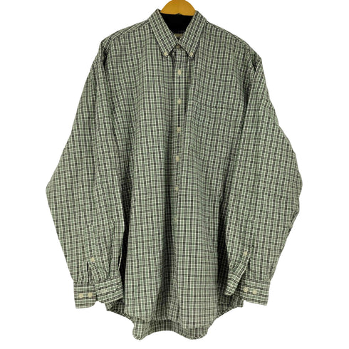 エディーバウアー Eddie Bauer 90s コットン BD L/S チェックシャツ メンズ import:L