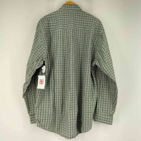 エディーバウアー Eddie Bauer 90s コットン BD L/S チェックシャツ メンズ import:L