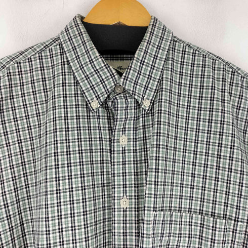 エディーバウアー Eddie Bauer 90s コットン BD L/S チェックシャツ メンズ import:L