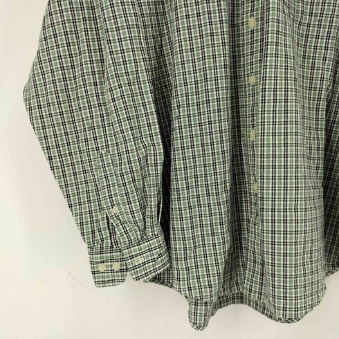 エディーバウアー Eddie Bauer 90s コットン BD L/S チェックシャツ メンズ import:L