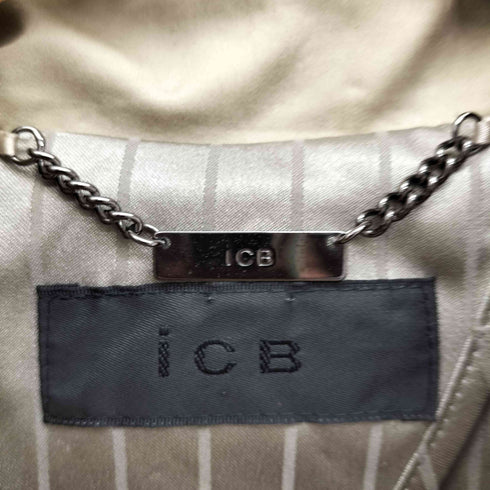 アイシービー ICB 背抜き エポレット ダブル トレンチコート レディース JPN:9号
