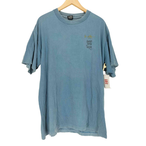 ステューシー Stussy 80-90s USA製 袖裾シングル 刺繍&プリント クルーネックTシャツ メンズ JPN:XL
