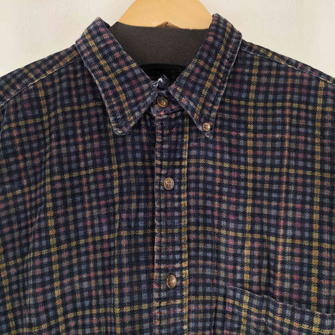 エディーバウアー Eddie Bauer 90S 白タグ L/S BD チェックシャツ メンズ JPN:L