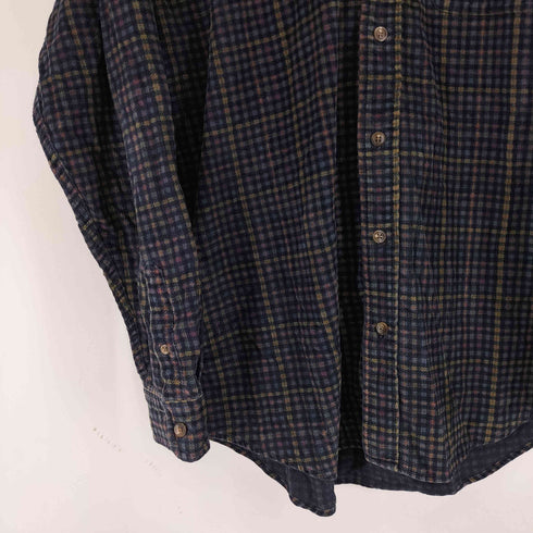 エディーバウアー Eddie Bauer 90S 白タグ L/S BD チェックシャツ メンズ JPN:L
