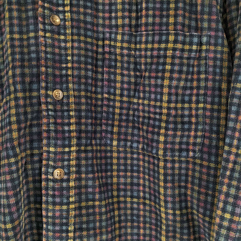 エディーバウアー Eddie Bauer 90S 白タグ L/S BD チェックシャツ メンズ JPN:L