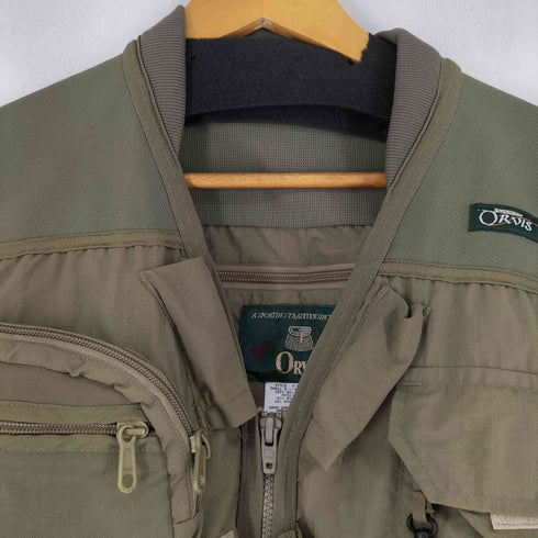 オービス ORVIS 90S USA製 フィッシングベスト メンズ import:L