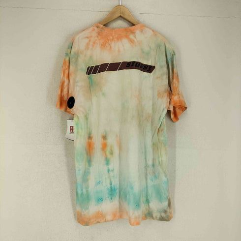 ステューシー Stussy 90s USA製 白タグ 袖裾シングル FORMULA タイダイ柄両面プリントクルーネックTシャツ メンズ JPN:XL
