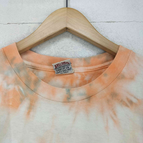 ステューシー Stussy 90s USA製 白タグ 袖裾シングル FORMULA タイダイ柄両面プリントクルーネックTシャツ メンズ JPN:XL