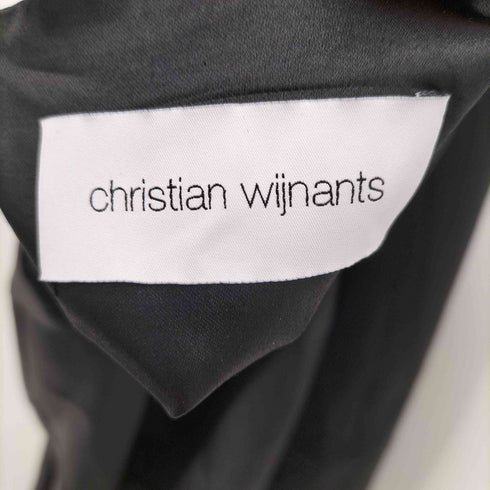 クリスチャンワイナンツ christian wijnants サイドプリーツ サテンスカート レディース EUR:34