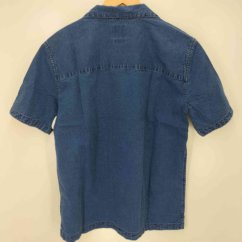 ギャップ Gap 24SS STANDARD FIT SS SEERSUCKER SHIRT オープンカラー シアサッカー シャツ メンズ import:XS