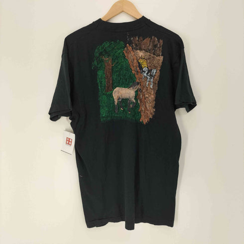 フルーツオブザルーム FRUIT OF THE LOOM 80-90S USA製 馬 ハンドペイント S/S Tシャツ メンズ import:XL