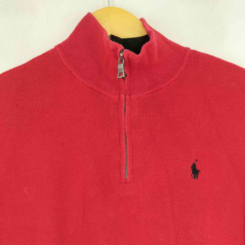 ポロラルフローレン POLO RALPH LAUREN スモールポニー刺繍 ハーフジップニット レディース JPN:L