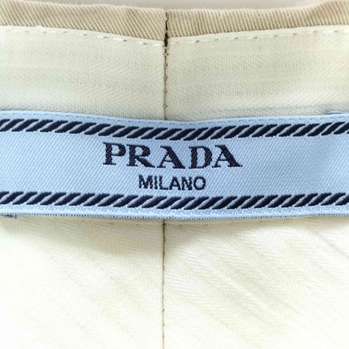 プラダ PRADA プリーツコットンスラックスパンツ メンズ 40