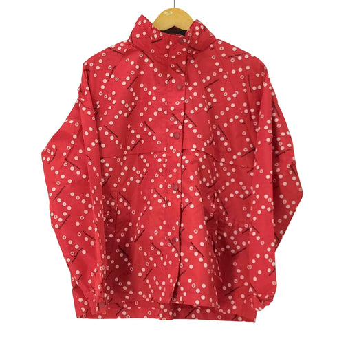 マンシングウェア Munsingwear フード内蔵ドットジップアップジャケット レディース JPN:L