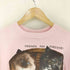 ari TELETREND COLS.OH アニマルプリント 半袖Tシャツ シングルステッチ 2ND HAND PRINT レディース