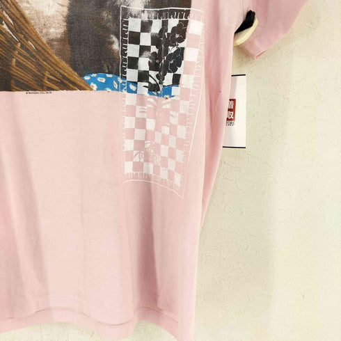 ari TELETREND COLS.OH アニマルプリント 半袖Tシャツ シングルステッチ 2ND HAND PRINT レディース