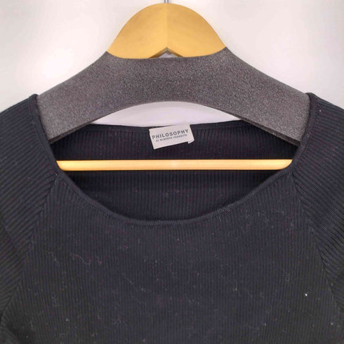 フィロソフィー PHILOSOPHY リブニットトップス レディース FR:40