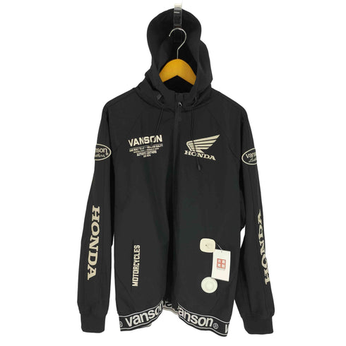 バンソン VANSON HONDA 三層ストレッチ フル ZIP パーカー ジャケット メンズ import:XXL
