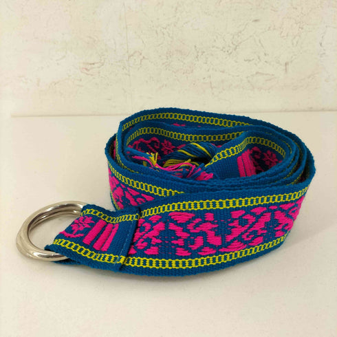 CHAMULA メキシコ製 模様柄 カラフルベルト レディース