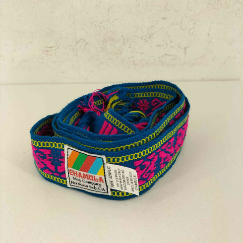 CHAMULA メキシコ製 模様柄 カラフルベルト レディース