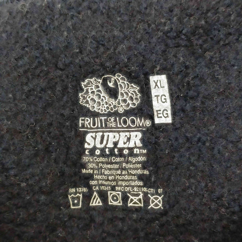 フルーツオブザルーム FRUIT OF THE LOOM SUPER COTTON ブランクスウェット メンズ JPN:XL