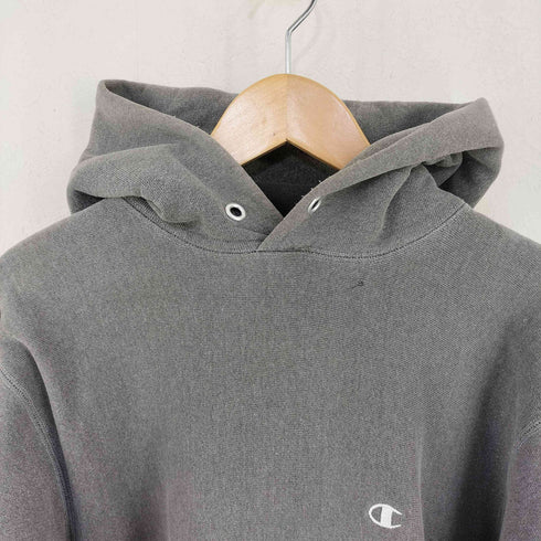チャンピオン Champion 90s USA製 刺繍タグ REVERSE WEAVE 目あり プルオーバーパーカ メンズ import:L