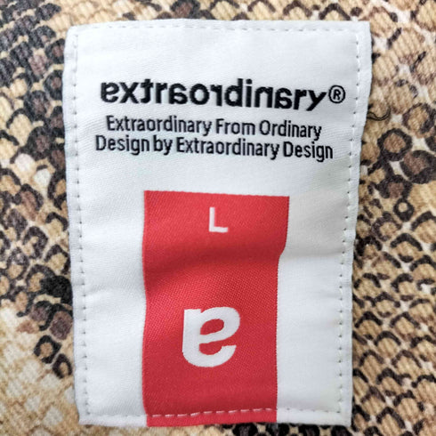 EXTRAORDINARY パイソン柄 ジップアップブルゾン メンズ JPN:L