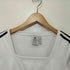 アディダス adidas LONG SLEEVE WHITE クロップド L/S クルーネックTシャツ 短丈 レディース J/M