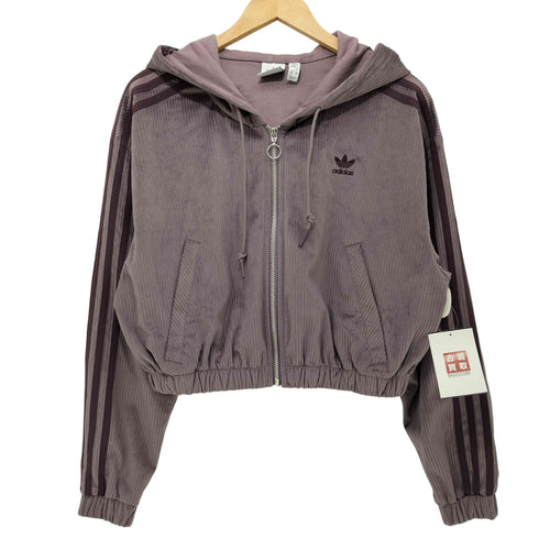 アディダス adidas HOODED TRACK TOP ジップアップパーカー レディース J/M