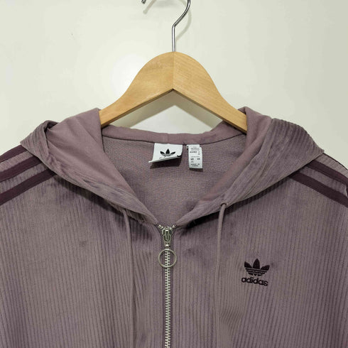 アディダス adidas HOODED TRACK TOP ジップアップパーカー レディース J/M
