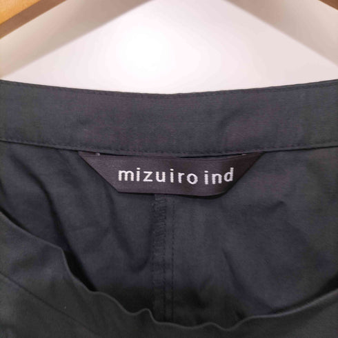 ミズイロインド mizuiro ind ウエストゴム コットンショートスリーブワンピース レディース
