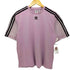 アディダス adidas シアー切り替え ワンポイントトレフォイルロゴ刺繍 S/S クルーネックTシャツ レディース J/M