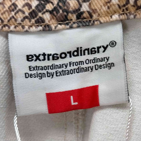 EXTRAORDINARY パイソン柄 ワイドパンツ メンズ L