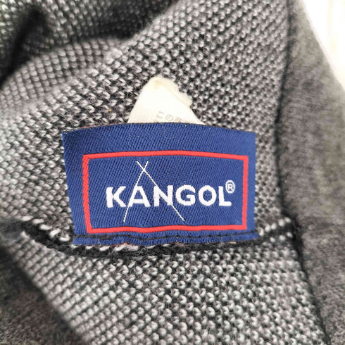 カンゴール KANGOL 90S 総柄キャラクターロゴプリント ウール混 ビーニー ニット帽 メンズ MEDIUM