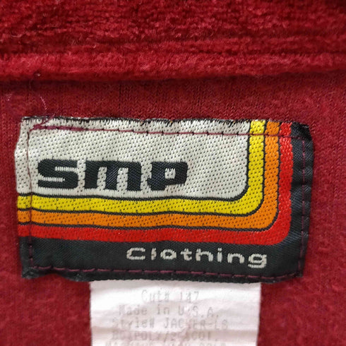 90s USA製 SMP ベロアプルオーバーシャツ メンズ JPN:XL