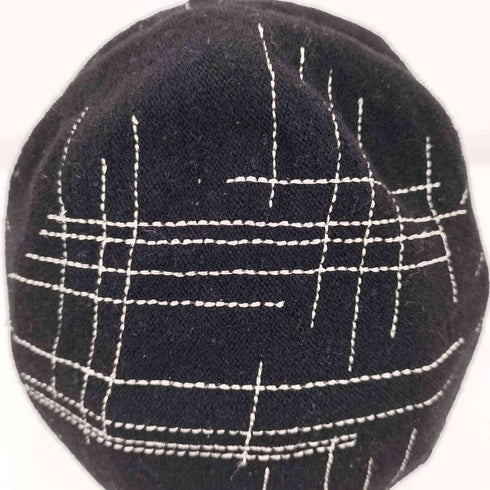 カンゴール KANGOL 90S 総柄 ステッチデザイン 総ウール ビーニー ニット帽 メンズ ONE SIZE