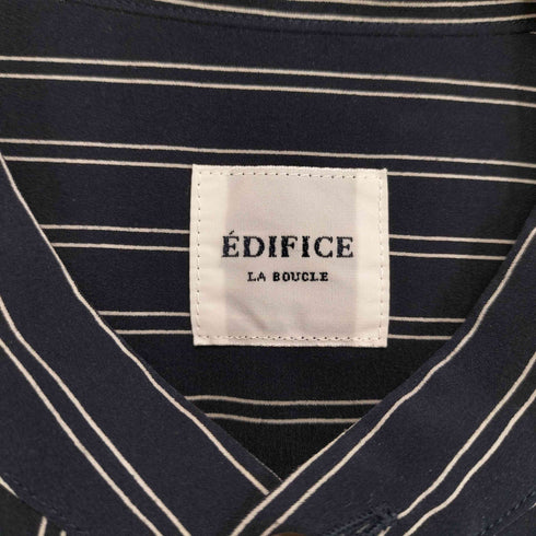 エディフィス EDIFICE バンドカラーストライプシャツ メンズ JPN:46