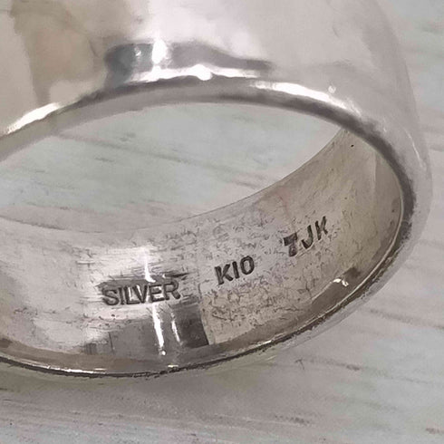 TJK silver K10 刻印 イーグルモチーフリング メンズ 18