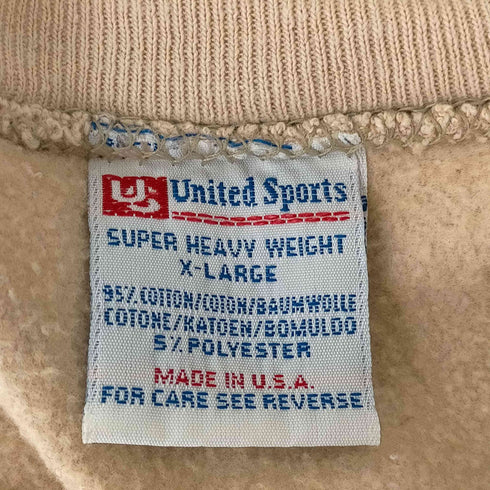 ユナイテッドスポーツ UNITED SPORTS USA製 ヘビーウェイト プリントスウェット メンズ JPN:XL