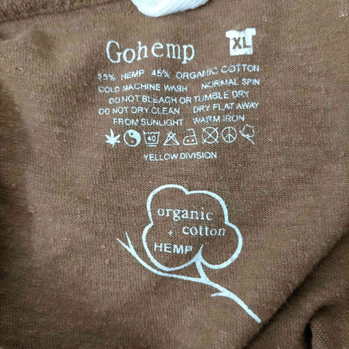 GO HEMP クルーネックTシャツ メンズ JPN:XL
