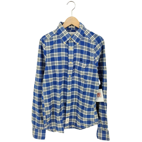 アバクロンビーアンドフィッチ Abercrombie & Fitch チェック柄コットンネルシャツ メンズ import:S