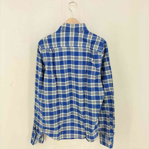 アバクロンビーアンドフィッチ Abercrombie & Fitch チェック柄コットンネルシャツ メンズ import:S