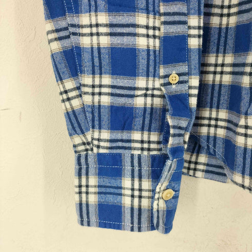アバクロンビーアンドフィッチ Abercrombie & Fitch チェック柄コットンネルシャツ メンズ import:S
